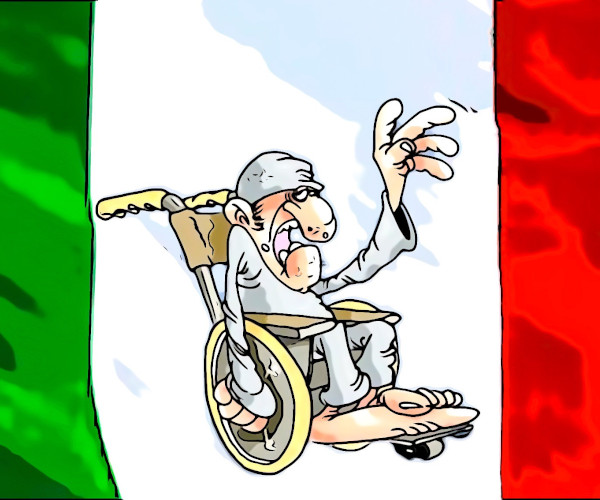 意大利残疾老人